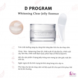 Tinh Chất Dưỡng Trắng Da D Program Whitening Clear Jelly Essence 60g