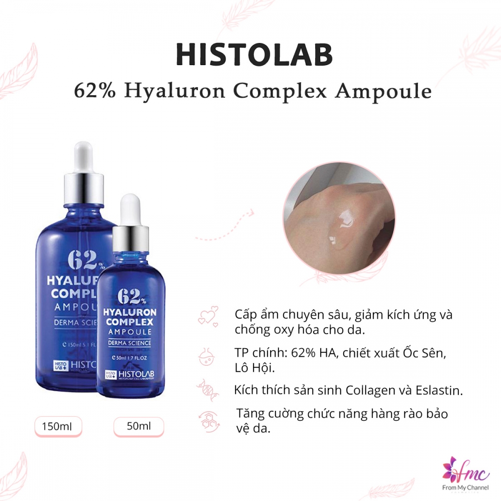 Tinh chất dưỡng ẩm Histolab 62% Hyaluron Complex