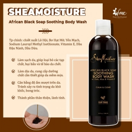 Combo Sữa tắm + Lotion SheaMoisture African Black Soap