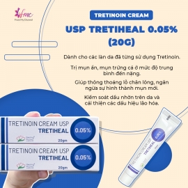 Tretinoin Cream USP Tretiheal Trị Mụn Và Chống Lão Hóa 20g
