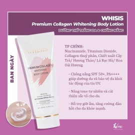 Kem Dưỡng Thể Trắng Da Chống Nắng WHISIS Premium Collagen Whitening Body Lotion 200ml