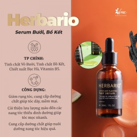 Bộ tứ chăm sóc tóc Herbario - Vỏ Bưởi kết hợp cùng Bồ Kết