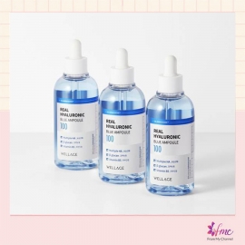 Phục hồi dưỡng ẩm Wellage Real Hyaluronic Blue Ampoule 75ml