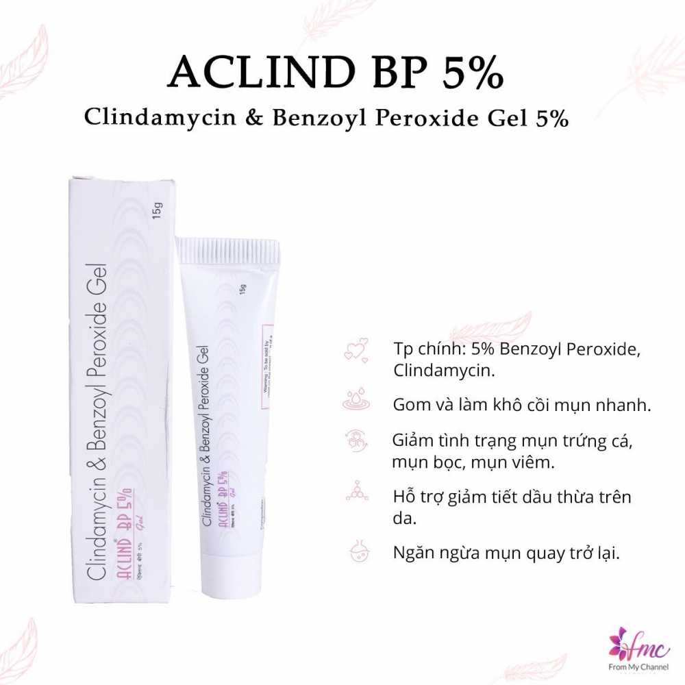 Clindamycin & Benzoyl Peroxide Gel Aclind BP 5%