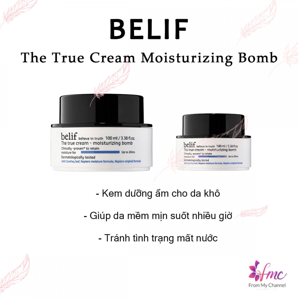 Belif - The True Cream Moisturizing Bomb ( DA KHÔ )