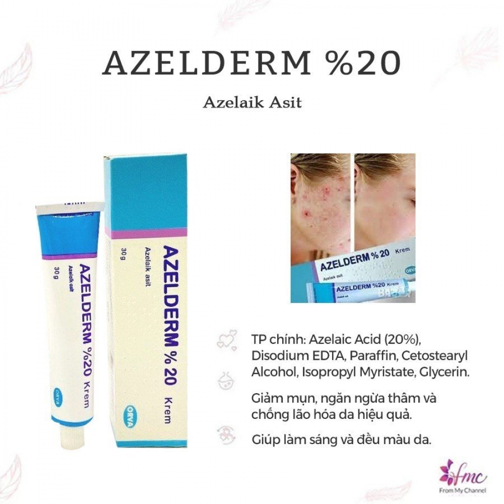 Kem dưỡng Azlderm 20% Azelaic Acid 30g