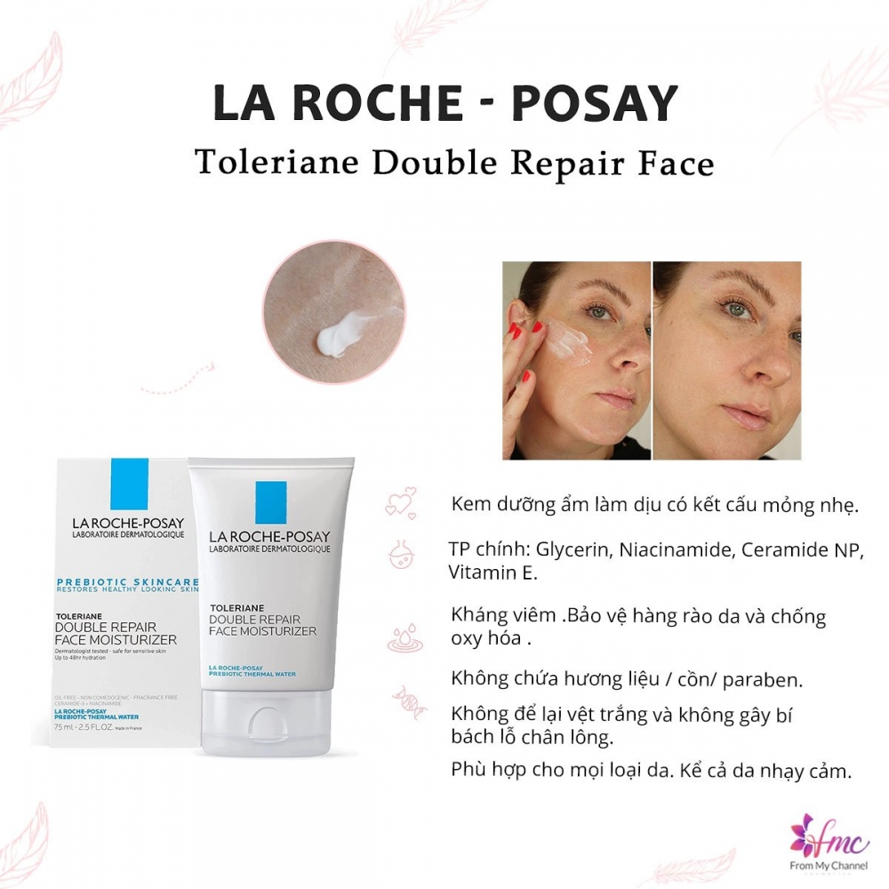Kem dưỡng La Roche-Posay Toleriane Double Repair Face Moisturize