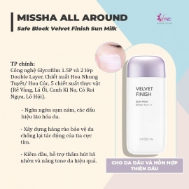 Sữa chống nắng Missha All-Around Safe Block Sun Milk 70ml