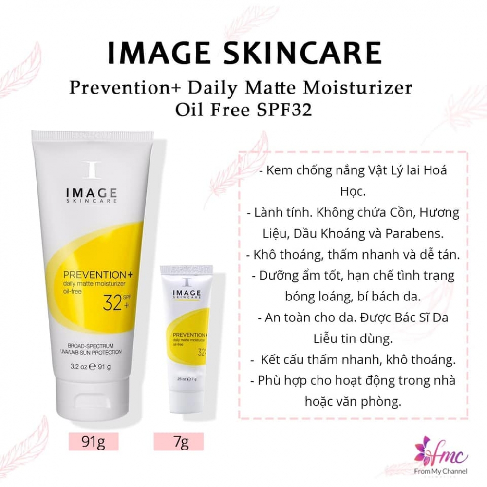 Image Skincare Prevention Daily Matte Moisturizer Oil Free SPF 32