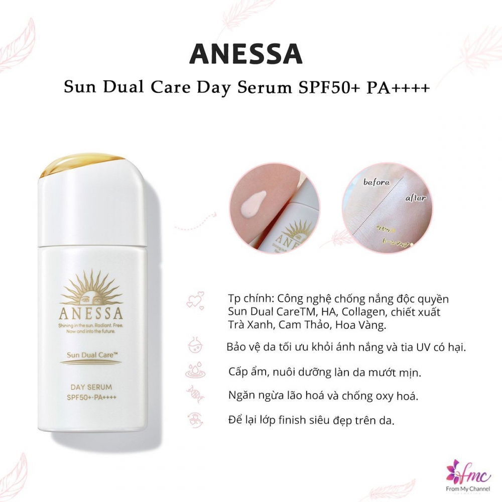 Kem chống nắng  Anessa Sun Dual Care Day Serum SPF50+/PA++++ 30ml
