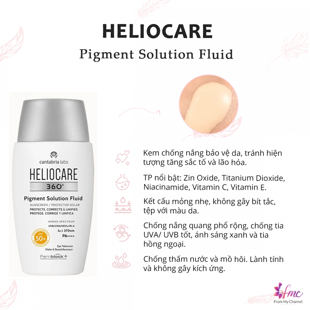  Kem chống nắng Heliocare 360° Pigment Solution Fluid SPF 50
