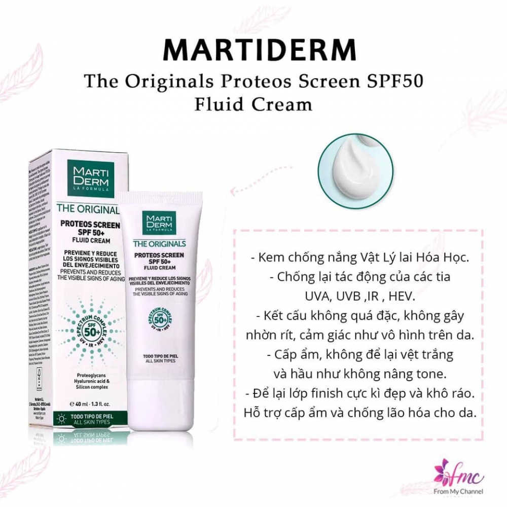 MartiDerm The Originals Proteos Screen SPF50+ Fluid Cream