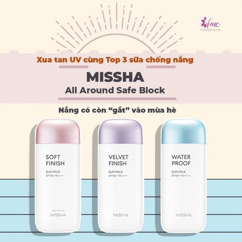 Sữa chống nắng Missha All-Around Safe Block Sun Milk 70ml