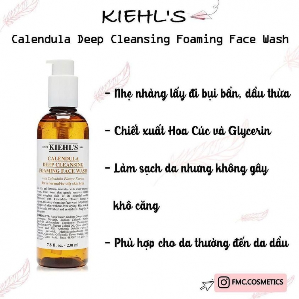 Kiehl’s Calendula Deep Cleansing Foaming Face Wash