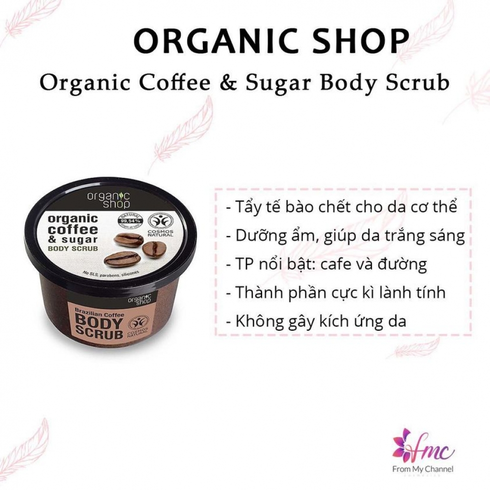 Organic Shop - Organic Coffee & Sugar Body Scrub