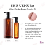 Dầy tẩy trang SHU UEMURA ULTIME8∞ SUBLIME BEAUTY CLEANSING OIL 150ml/450ml