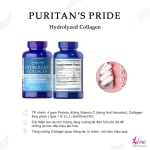 Viên uống Bổ Sung Co.llagen Puritan's Pride Hydrolyzed Collagen Type I & III 180 Viên