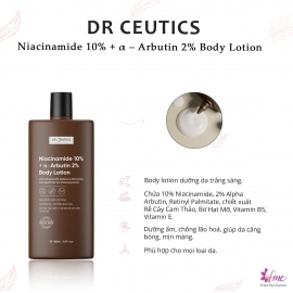 Body Lotion Dr.Ceutics Niacinamide 10% + α – Arbutin 2% Body Lotion Dr.Ceutics Niacinamide 10% + α – Arbutin 2%