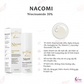 Serum Dưỡng Sáng và Cải Thiện Thâm Mụn Nacomi - Niacinamide 20% đến từ Ba Lan Serum Dưỡng Sáng và Cải Thiện Thâm Mụn Nacomi - Niacinamide 20% đến từ Ba Lan
