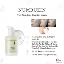 Tinh Chất Numbuzin No.5 Goodbye Blemish Serum 50ml Tinh Chất Numbuzin No.5 Goodbye Blemish Serum 50ml