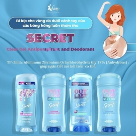Lăn khử mùi dành cho mọi chị em Secret OutLast Sweat & Odor Lăn khử mùi dành cho mọi chị em Secret OutLast Sweat & Odor