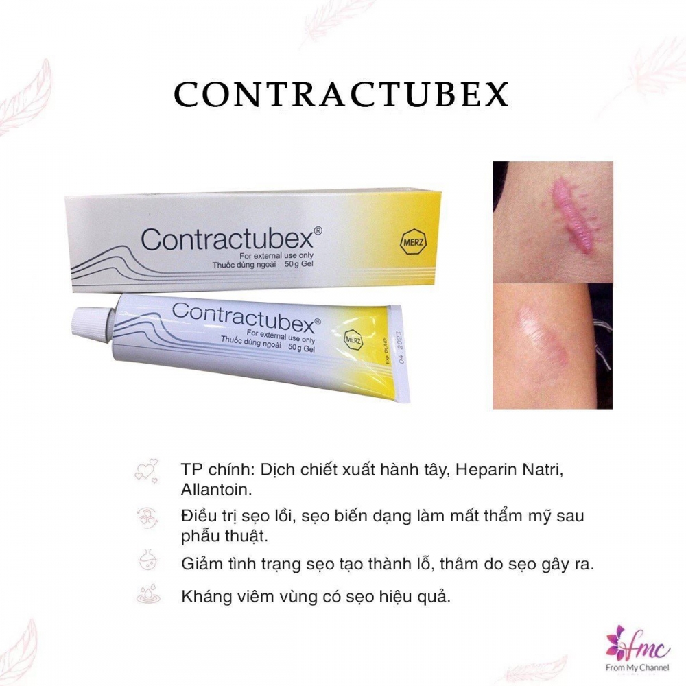 Thuốc bôi sẹo Contractubex 10gram