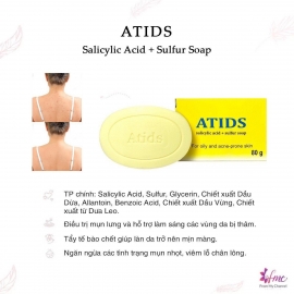 Xà phòng cải thiện mụn lưng Atids 80g Xà phòng cải thiện mụn lưng Atids 80g