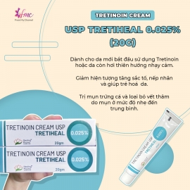 Tretinoin Cream USP Tretiheal Trị Mụn Và Chống Lão Hóa 20g