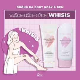 Kem Dưỡng Thể Trắng Da Chống Nắng WHISIS Premium Collagen Whitening Body Lotion 200ml Kem Dưỡng Thể Trắng Da Chống Nắng WHISIS Premium Collagen Whitening Body Lotion 200ml