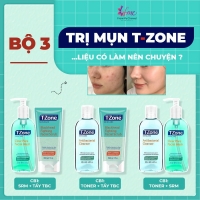Bộ Sản Phẩm T-Zone Ngừa Mụn Cấp Tốc