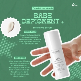 BỘ BA SẢN PHẨM BABE DÒNG DEPIGMENT+