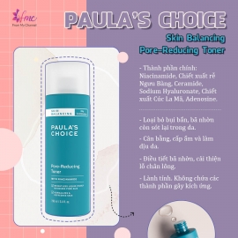 Toner Cho da dầu Paula's Choice Skin Balancing Pore-Reducing 190ml  Toner Cho da dầu Paula's Choice Skin Balancing Pore-Reducing 190ml
