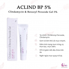 Clindamycin & Benzoyl Peroxide Gel Aclind BP 5% Clindamycin & Benzoyl Peroxide Gel Aclind BP 5%