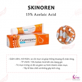Trị mụn Skinoren Gel 15% Azelaic Aid 15g Trị mụn Skinoren Gel 15% Azelaic Aid 15g