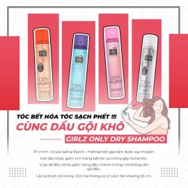 Dầu gội KHÔ Girlz Only Làm Phồng, Giảm Bết Tóc 200ml Dầu gội KHÔ Girlz Only Làm Phồng, Giảm Bết Tóc 200ml