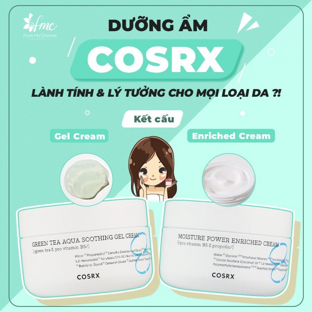 Dưỡng Ẩm CORSX Cấp Ẩm Và Làm Dịu Da - 2 Phiên Bản Dành Cho DA DẦU & DA KHÔ