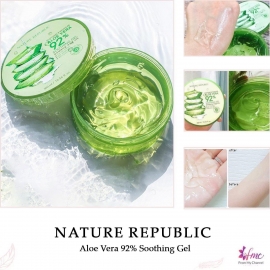 Gel dưỡng ẩm lô hội Nature Republic Soothing & Moisture Aloe Vera 92% Soothing Gel 300ml Gel dưỡng ẩm lô hội Nature Republic Soothing & Moisture Aloe Vera 92% Soothing Gel 300ml