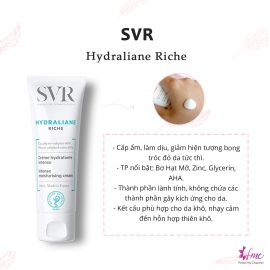 Kem dưỡng ẩm cho da bong tróc kinh niên hồn trận - SVR HYDRALIANE Riche 40ml Kem dưỡng ẩm cho da bong tróc kinh niên hồn trận - SVR HYDRALIANE Riche 40ml