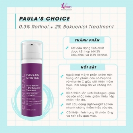 Paula's Choice 0.3% Retinol + 2% Bakuchiol Treatment Paula's Choice 0.3% Retinol + 2% Bakuchiol Treatment