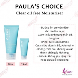Paula's Choice Clear Oil-Free Moisturizer Paula's Choice Clear Oil-Free Moisturizer