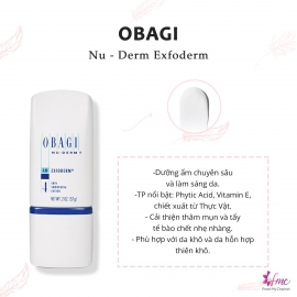 Kem Dưỡng Ẩm Làm Sáng Cho Da Khô - Obagi Nu-Derm Exfoderm Skin Smoothing Lotion #4 57g