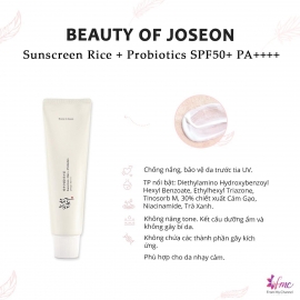 Kem chống nắng Beauty Of Joseon Relief Sun Rice + Probiotics SPF50+ PA++++