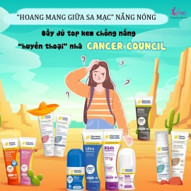 Chống Nắng Phổ Rộng Huyền Thoại Nhà Cancer Coucil Chống Nước PF50+ Chống Nắng Phổ Rộng Huyền Thoại Nhà Cancer Coucil Chống Nước PF50+