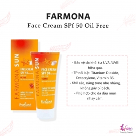 Kem chống nắng Farmona Sun Face Ceam SPF 50 Oil Free 50ml Kem chống nắng Farmona Sun Face Ceam SPF 50 Oil Free 50ml