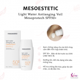 Kem chống nắng Mesoestetic Light Water Anti-Aging Veil Mesoprotech SPF 50+ (50ml) Kem chống nắng Mesoestetic Light Water Anti-Aging Veil Mesoprotech SPF 50+ (50ml)