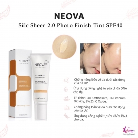 Kem chống nắng NEOVA Silc Sheer 2.0 Photo Finish Tint SPF 40 Kem chống nắng NEOVA Silc Sheer 2.0 Photo Finish Tint SPF 40