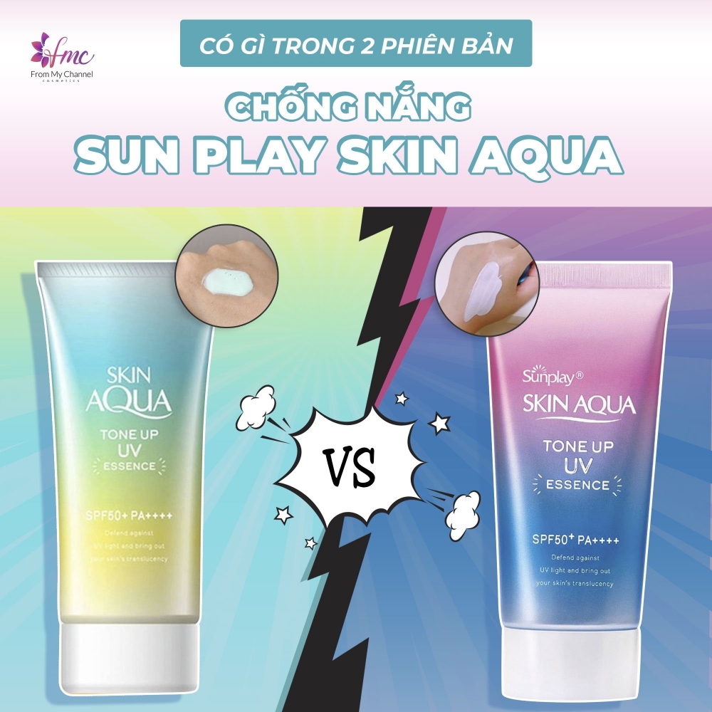 Kem chống nắng SUNPLAY Phiên bản SKIN AQUA UV TONE UP chống nắng bảo vệ da