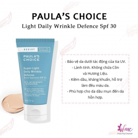 Paula’s Choice Resist Super – Light Daily Wrinkle Defence SPF 30 Paula’s Choice Resist Super – Light Daily Wrinkle Defence SPF 30