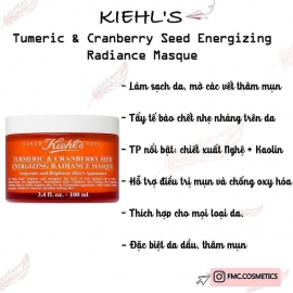 KIEHL’S TURMERIC & CRANBERRY SEED ENERGIZING RADIANCE MASQUE - Mặt Nạ KIEHL’S TURMERIC & CRANBERRY SEED ENERGIZING RADIANCE MASQUE - Mặt Nạ