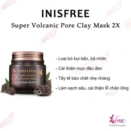 INNISFREE - SUPER VOLCANIC PORE CLAY MASK 2X - Mặt Nạ